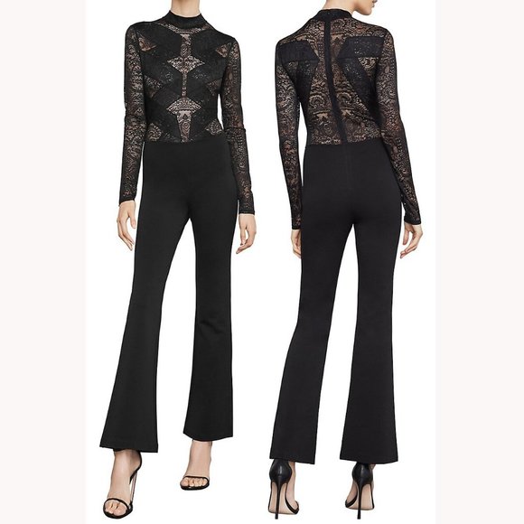 💥HAUNTINGLY BEAUTIFUL💥Elshane Lace Trimmed Jumpsuit